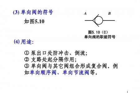 單向閥符號 單向閥的圖形符號